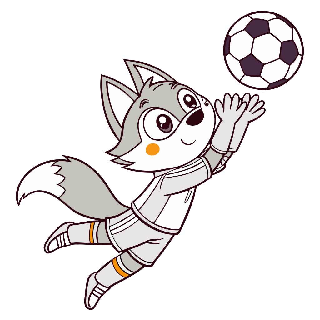 Fußball Torwart Wolf